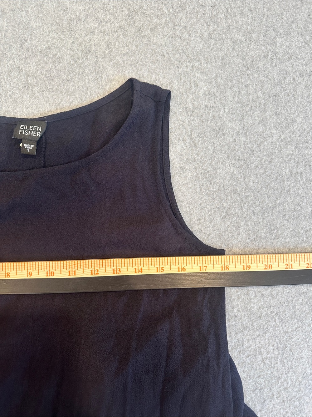 Eileen Fisher Sleeveless Dark Navy Dress - Picture 5 of 7